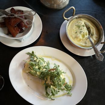 Maple & Ash - Alaskan King Crab Eggs Benedict, Whipped & Buttered Potatoes, Maple Glazed Bacon - Steakhouses Near Me - Chicago, Illinois Maple & Ash - Alaskan King Crab Eggs Benedict, Whipped & Buttered Potatoes, Maple Glazed Bacon - Steakhouses Near Me - Chicago, Illinois