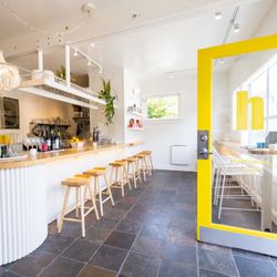 Halfseas Wine & Bottle Shop - Our lovely and bright wine bar lights up during sunny days.