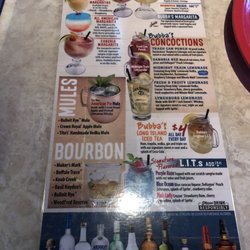 Bubba's 33 - Specialty drinks menu