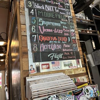 Hopper Haus Bar & Grill - Beer ratings above menus at the bar - Tacos Near Me - Port Isabel, Texas Hopper Haus Bar & Grill - Beer ratings above menus at the bar - Tacos Near Me - Port Isabel, Texas