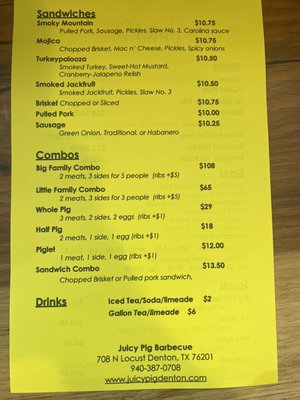 Menu photo 4 Juicy Pig Barbecue Denton, TX Menu photo 4 Juicy Pig Barbecue Denton, TX