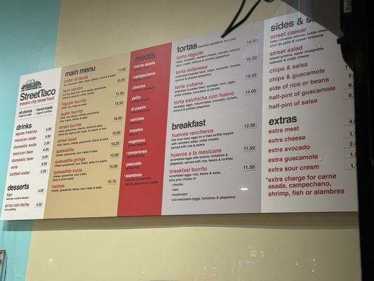 Menu photo 4 Street Taco San Francisco, CA Menu photo 4 Street Taco San Francisco, CA