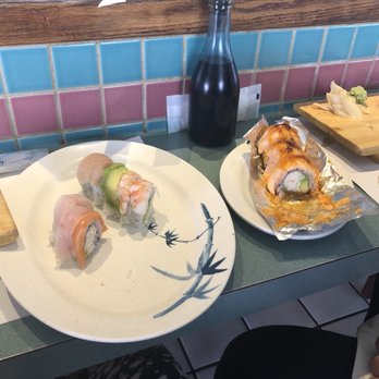 Minato Sushi - Caterpillar and volcano roll - Sushi Bars Near Me - Lake Forest, California Minato Sushi - Caterpillar and volcano roll - Sushi Bars Near Me - Lake Forest, California