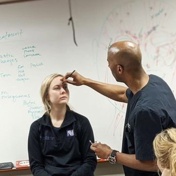 Marco Ellis, MD - Demonstrating proper injection of Botox on our next generation of plastic surgeons! - Plastic Surgeons Near Me - Chicago, Illinois