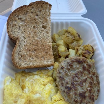 Skyworks Café - Ranch breakfast with buttered toast - American Near Me - Irvine, California Skyworks Café - Ranch breakfast with buttered toast - American Near Me - Irvine, California