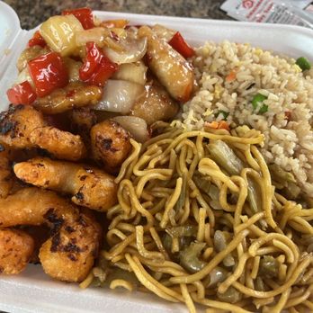 Panda Express - Build Your Own Bigger Plate - 2 Half Sides - Fast Food Near Me - Douglasville, Georgia