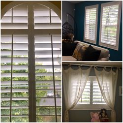 E & J Shutters And Blinds - Loving our custom made 4.5 louver shutters. Look at that arch!