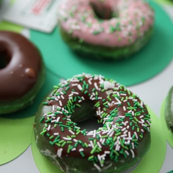 Krispy Kreme - Donut with chocolate icing and sprinkles - Donuts Near Me - Greensboro, North Carolina