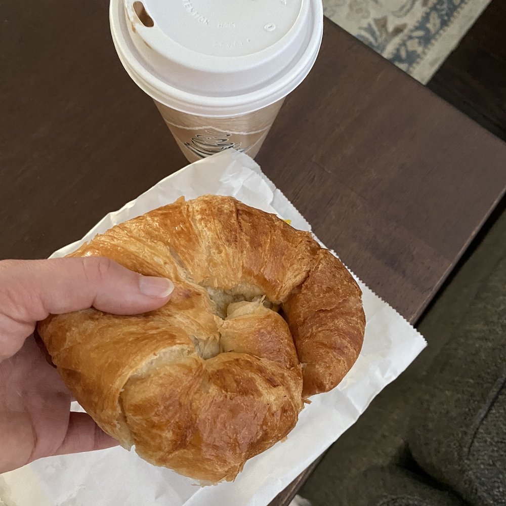 Donut World - Small Frappuccino and bacon egg and cheese croissant sandwich - Donuts Near Me - Houston, Texas Donut World - Small Frappuccino and bacon egg and cheese croissant sandwich - Donuts Near Me - Houston, Texas