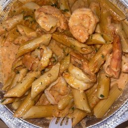 Penne Vodka with Shrimp