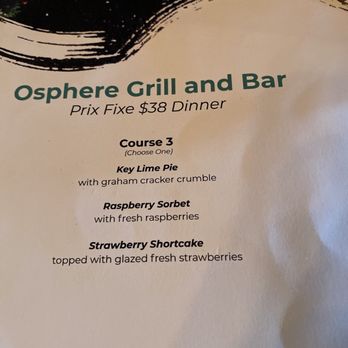 Osphere Grill and Bar - Bite 30 menu course 3 - American Near Me - Orlando, Florida