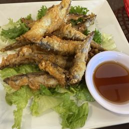 Fried fish with roe