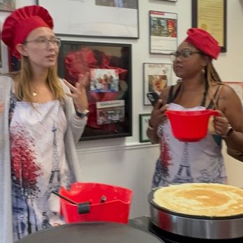 French Crêperie - Our instructor giving us a crash course. - Creperies Near Me - Chesterfield, Missouri French Crêperie - Our instructor giving us a crash course. - Creperies Near Me - Chesterfield, Missouri