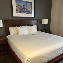 Soft bed and pillows