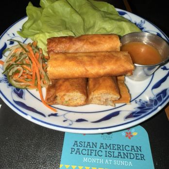 Sunda New Asian - River North - Lobster lumpia with a sweet chili butter sauce? Think Mae ploy with a twist. Lobster was not lost. - Asian Fusion Near Me - Chicago, Illinois Sunda New Asian - River North - Lobster lumpia with a sweet chili butter sauce? Think Mae ploy with a twist. Lobster was not lost. - Asian Fusion Near Me - Chicago, Illinois