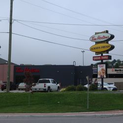 Tim Hortons - Their storefront and signage.