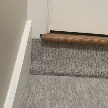 Flooring Atlanta - Top stair old tax strip left& would threshold 1" too short - Carpeting Near Me - Norcross, Georgia Flooring Atlanta - Top stair old tax strip left& would threshold 1" too short - Carpeting Near Me - Norcross, Georgia