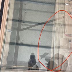Moving Across America - Broken glass from not taking glass out of cabinet before moving it