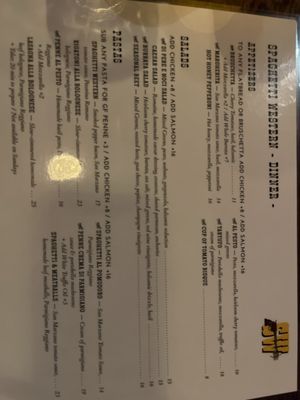 Menu photo 8 Spaghetti Western Morongo Valley, CA