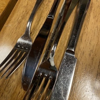 Playa Mesa - dirty plates and silverware - Mexican Near Me - Costa Mesa, California