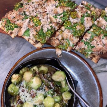 Six One Nine Supper Club - roasted brussels & chefs choice flatbread - Cocktail Bars Near Me - Wallingford, Connecticut Six One Nine Supper Club - roasted brussels & chefs choice flatbread - Cocktail Bars Near Me - Wallingford, Connecticut