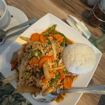 Thai Plate - Pad Gra Pow - Thai Near Me - Jackson, Wyoming Thai Plate - Pad Gra Pow - Thai Near Me - Jackson, Wyoming