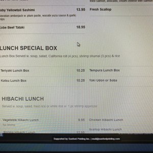 Photo of Kabuki Japanese Cuisine - Lindenhurst, NY, United States. The Lunch Special is in fact listed as available!!