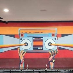 Boombox Brew Bar - Cool bar area adorned by a local artist