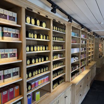Harney & Sons - Wall of Tea in Tea Shop - Coffee & Tea Near Me - Millerton, New York Harney & Sons - Wall of Tea in Tea Shop - Coffee & Tea Near Me - Millerton, New York
