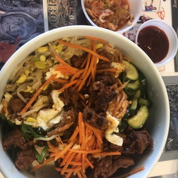 Art's Cafe - Spicy pork bibimbap - forgot to take a picture of the nicely presented dish before I already started digging in - Diners Near Me - San Francisco, California Art's Cafe - Spicy pork bibimbap - forgot to take a picture of the nicely presented dish before I already started digging in - Diners Near Me - San Francisco, California