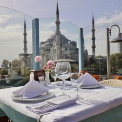 Savor delicious meals with a front-row view of Istanbul's histor