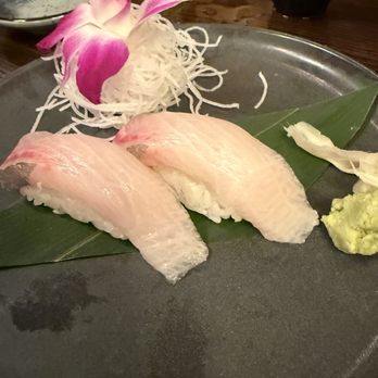 Blufish Sushi Bistro - Schaumburg - Amberjack nigiri - Japanese Near Me - Schaumburg, Illinois