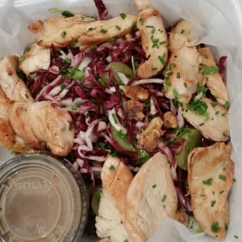 McGinty's Public House - McGinty Salad topped w/ marinated grilled chicken.  The sliced grapes & basalmic dressing was a perfect savory vs sweet balance. - Irish Near Me - Silver Spring, Maryland