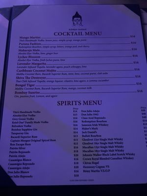 Menu photo 5 Bombay Darbar Fort Lauderdale, FL