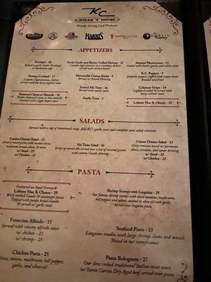 Menu photo 5 KC Steak House Bakersfield, CA