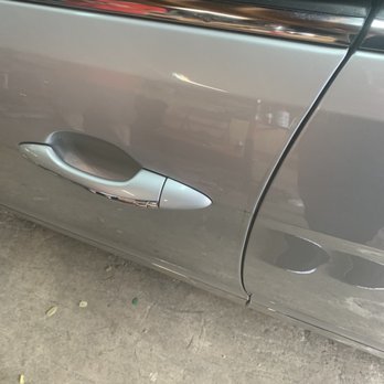 got dents? - This is after the repair!   Can't even tell it was there! - Body Shops Near Me - Canton, Georgia