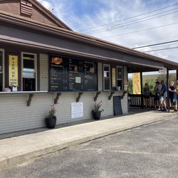 Village Snack Bar - Outside "cash is King "
