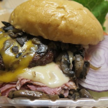 Mo's Grill - $17 Volcano Burger plus mushroom and fries - Burgers Near Me - San Francisco, California Mo's Grill - $17 Volcano Burger plus mushroom and fries - Burgers Near Me - San Francisco, California