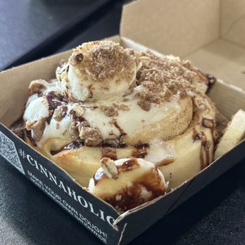 Cinnaholic - Bananas Foster Roll - Bakeries Near Me - Pearland, Texas Cinnaholic - Bananas Foster Roll - Bakeries Near Me - Pearland, Texas