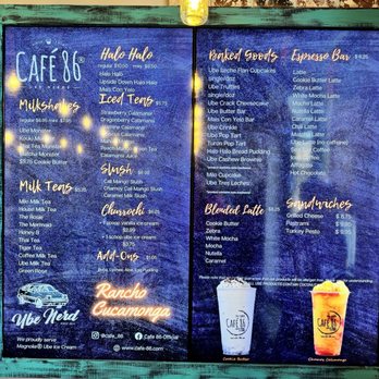 Cafe 86 - Desserts Near Me - Rancho Cucamonga, California Cafe 86 - Desserts Near Me - Rancho Cucamonga, California