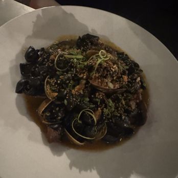 Home - pasta with clams and squid ink - New American Near Me - Soquel, California Home - pasta with clams and squid ink - New American Near Me - Soquel, California