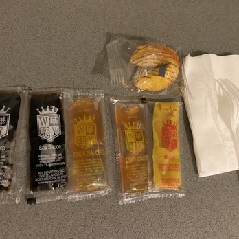 Feng's Garden - Condiments, napkins, etc. - Chinese Near Me - Forest Hills, New York