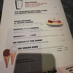 Dessert menu 11/25
