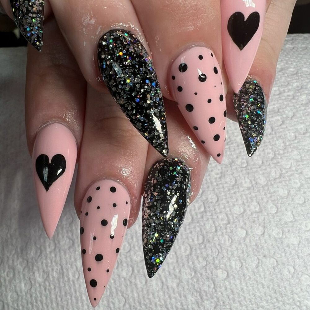 Valentine's nails by Julie Valentine's nails by Julie