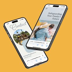Clayton Douglas Design - Website Design (Mobile View) for Client: Michelle Goff Law
