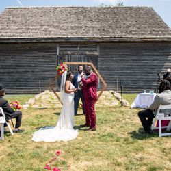 Howard County Conservancy - A summer wedding in front of our 1700s barn. 
Photo by Classic Photographers