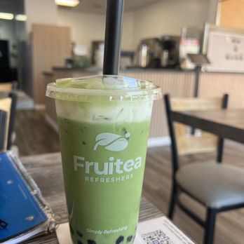 Fruitea Refreshers - Banana Matcha - Bubble Tea Near Me - San Jose, California Fruitea Refreshers - Banana Matcha - Bubble Tea Near Me - San Jose, California
