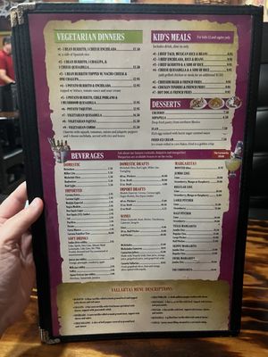 Menu photo 2 Vallarta’s Mexican Restaurant Wesley Chapel, FL