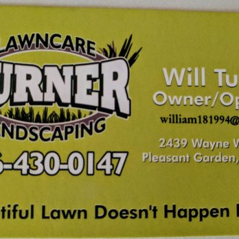 Turner Grading And Landscaping - business card - Landscaping Near Me Turner Grading And Landscaping - business card - Landscaping Near Me