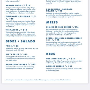 Lunch Box - Sample menu - Burgers Near Me - Sebastopol, California Lunch Box - Sample menu - Burgers Near Me - Sebastopol, California